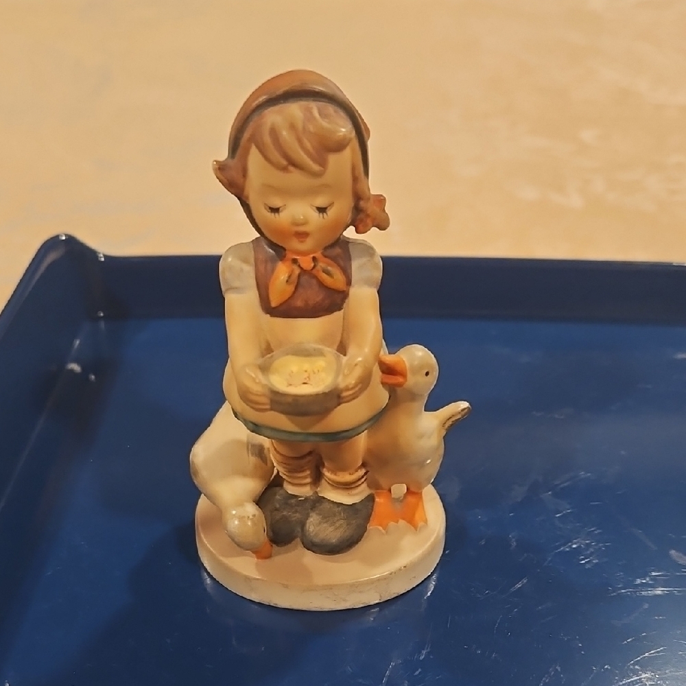 Hummel Figurine with Girl and Goose - "Be Patient"